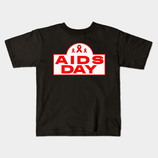 Aids Day Kids T-Shirt by Den Vector